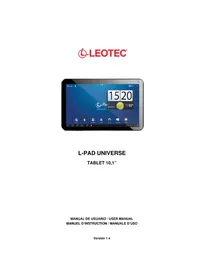 Notice Leotec LPAD UNIVERSE LETAB1005 Tablette