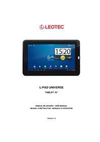 Notice Leotec LPAD UNIVERE LETAB1001 Tablette