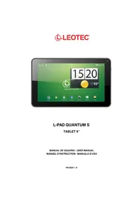Notice Leotec LPAD QUANTUM S LETAB906 Tablette