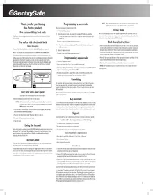 Notice Sentry T6331 Coffre-fort