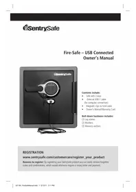 Notice Sentry ELECTRONIC FIRESAFE SFW123GDF Coffre-fort
