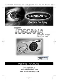 Notice Rottner TOSCANA Coffre-fort