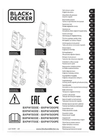 Notice BLACK & DECKER BXPW1500E Högtryckstvätt