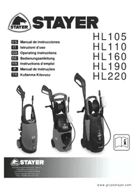 Notice Stayer HL220 Lavadora de alta pressão