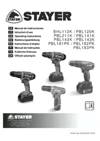 Notice Stayer PBL181PK Perceuse