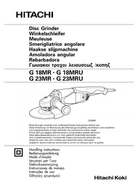 Notice HITACHI G 23MR Trituratore