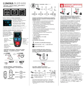 Notice NiteRider LUMINA OLED 600 Lampe vélo