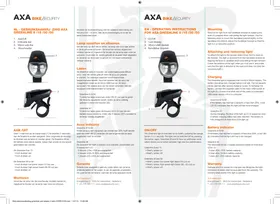 Notice AXA GREENLINE 30 Lampe vélo