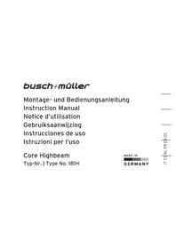 Notice Busch + Müller IXON CORE Lampe vélo