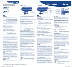 Notice Busch + Müller IXON PURE Lampe vélo