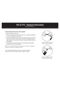 Notice VXi CC PRO Casque