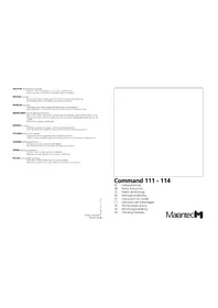 Notice MARANTEC COMMAND 114 Porte de garage