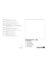 Notice MARANTEC COMMAND 113 Porte de garage