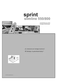 Notice Sommer SPRINT SLIMLINE 550 Porte de garage