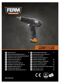 Notice Ferm CDM1112S Visseuse
