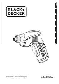 Notice BLACK & DECKER CS3652LC Vidalama