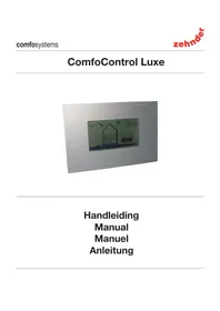 Notice ZEHNDER CONFOCONTROL LUXE Thermostaat