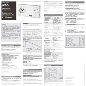 Notice AEG FTEU 601 Thermostat