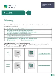 Notice DELTA DORE TYBOX 5101 Thermostat