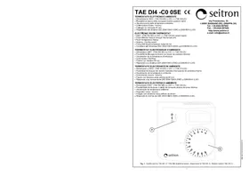 Notice Seitron TAEDI4MC Thermostat