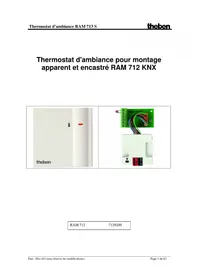 Notice THEBEN RAMSES 712 KNX Thermostat