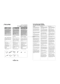 Notice ECLIPSE AVN726EE Navigateur