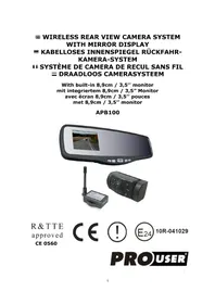 Notice Pro-User APB 100 Caméra de recul