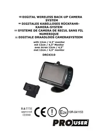Notice Pro-User DRC4310 Caméra de recul