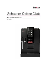 Notice Schaerer COFFEE CLUB Machine à café