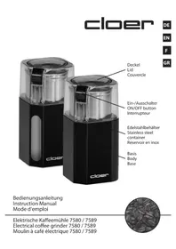 Notice Cloer 7589 Moulin à café
