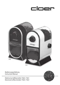 Notice Cloer 7560 Moulin à café