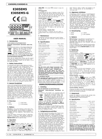 Notice Perel E305EM5 Compteur d'énergie