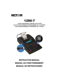 Notice VICTOR 12807 Calculatrice