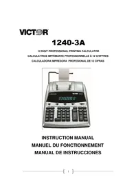 Notice VICTOR 12403A Calculatrice