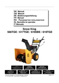 Notice Texas SNOW KING 566 TGE снегоуборщик