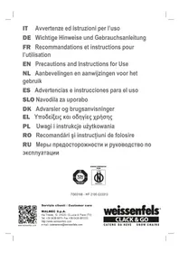 Notice Weissenfels ATTIWA M43 CLACK & GO NEW FORMULA Chaîne à neige