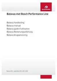 Notice Batavus SELLA EGO Vélo électrique