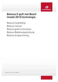 Notice Batavus GARDA EGO Vélo électrique