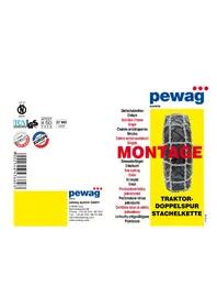 Notice Pewag TRAKTOR DOPPELSPUR Chaîne à neige