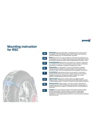 Notice Pewag SERVO Chaîne à neige