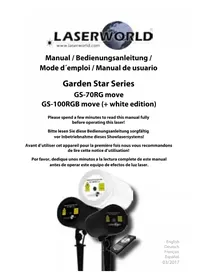 Notice Laserworld GS100RGB LED Machine à effet