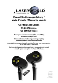 Notice Laserworld GS250RGB MOVE Machine à effet
