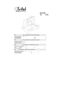 Notice FRITEL SL 2155 Trancheuse