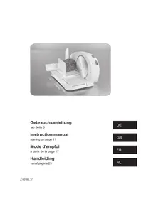 Notice Gourmetmaxx Z 00166 Snijmachine