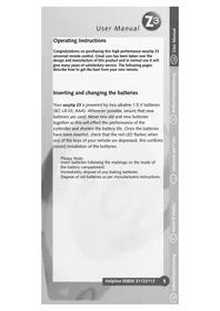 Notice Ruwido EASYTIP Z3 Télécommande