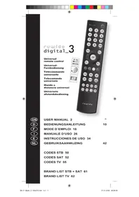 Notice Ruwido DIGITAL 3 Télécommande