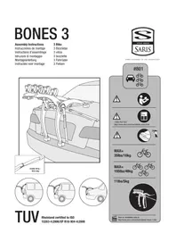 Notice Saris BONES 3 BICYCLE CARRIER Porte-vélo