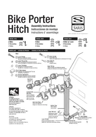 Notice Saris BIKE PORTER HITCH Porte-vélo