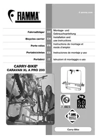 Notice Fiamma CARRYBIKE XL A PRO 200 Porte-vélo
