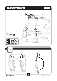 Notice Buzz Rack SPIDER Porte-vélo